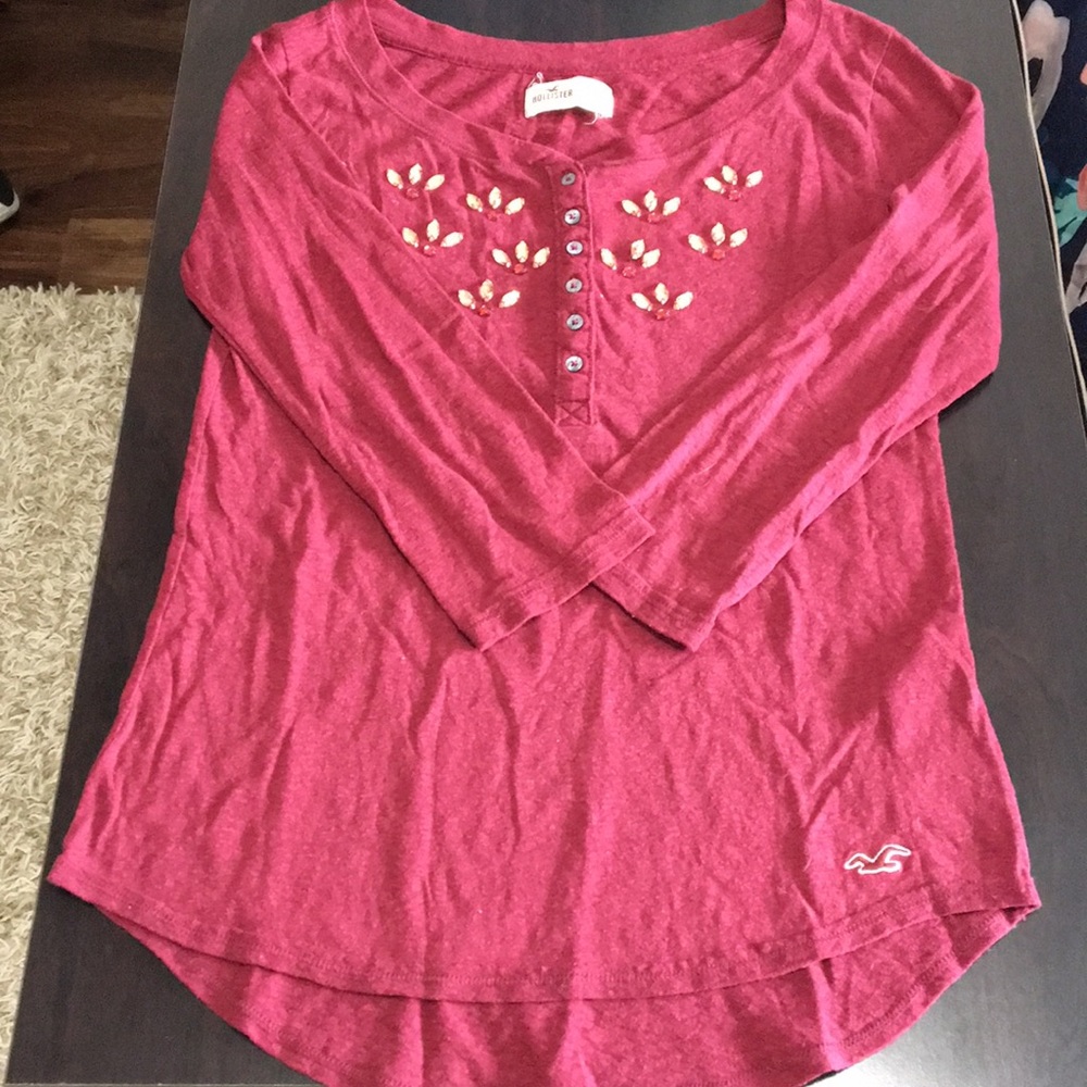Maroon 3/4 shirt